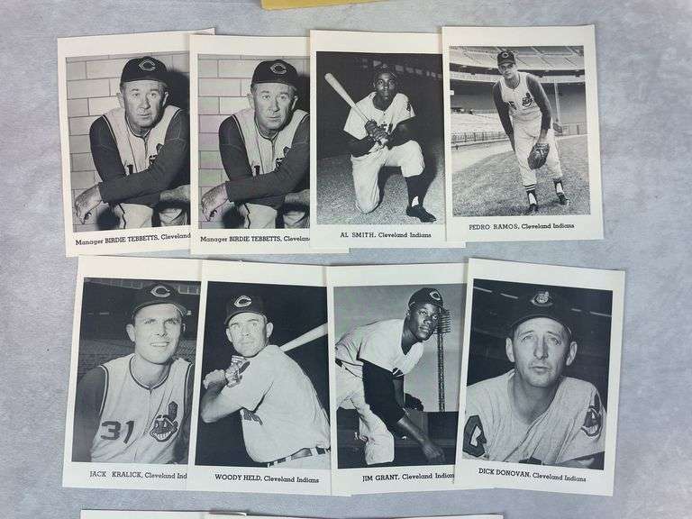 Indians Picture Pack- Various Years 1948-1957 Excellent