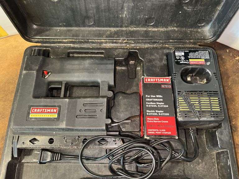 Craftsman Cordless Stapler w/ Carrying Case