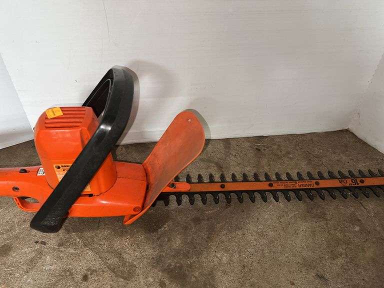 Black and Decker 16” Hedge Trimmer and Black and Decker Drill Bit Sharpener