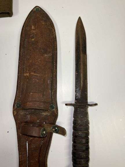 Vintage Military Hats and Machetes