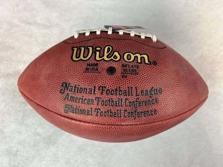 Gayle Sayers signed full size football JSA w/case