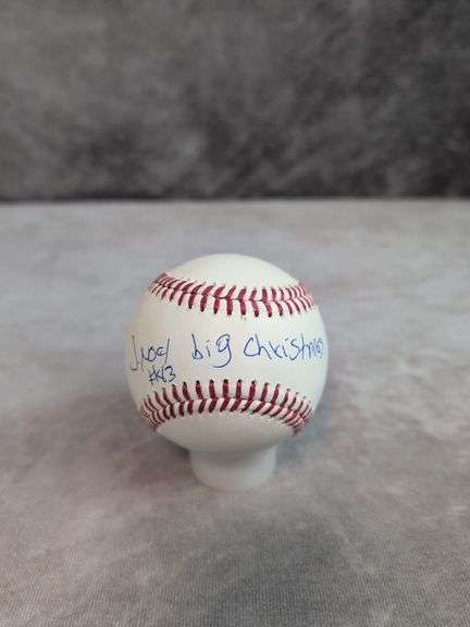 J. Noel "Big Christmas" signed MLB ball, Beckett