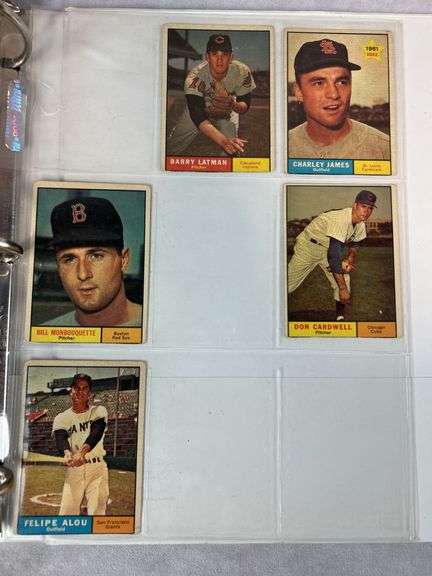 1961 Topps Baseball Cards - 509 of 587 w/ 35 High Numbers - All Cards Appear to be Trimmed