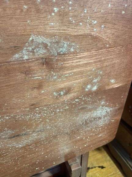 Coffee table/stand, TV tray set- moldy & hanging display cabinet