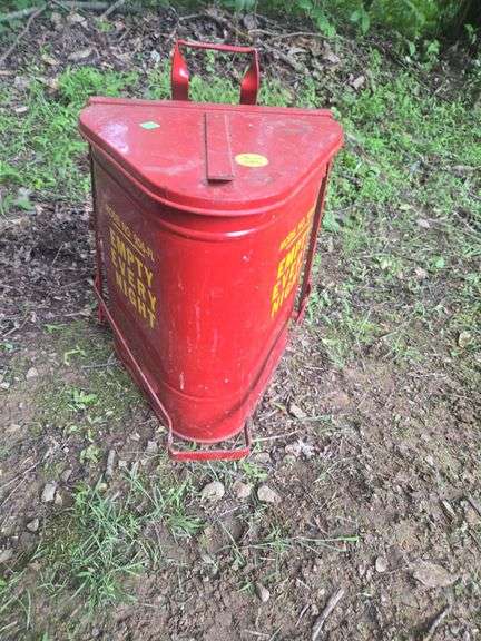 Vintage Metal Waste Can Model #906-FL