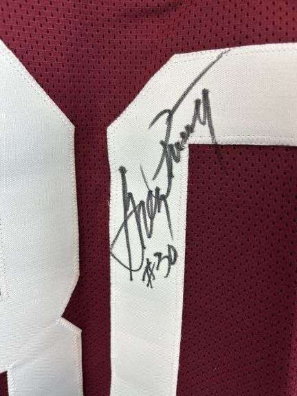 Greg Pruitt - Oaklahoma signed jersey & mini helmet, both JSA