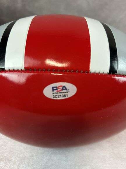 Will Howard signed Ohio State full size, full color football, PSA