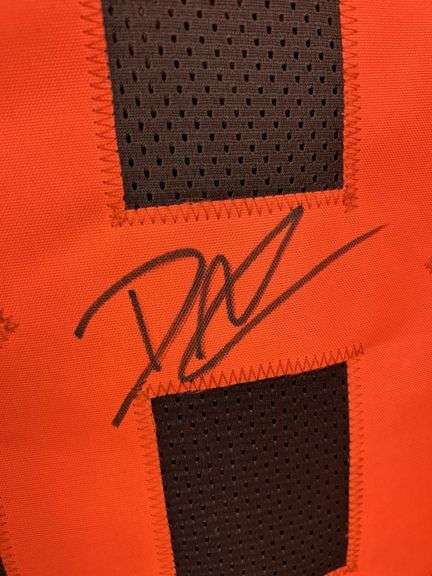 David Njoku Cleveland Browns signed jersey, JSA