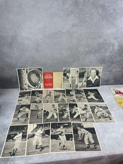 Indians Picture Pack- Various Years 1948-1957 Excellent
