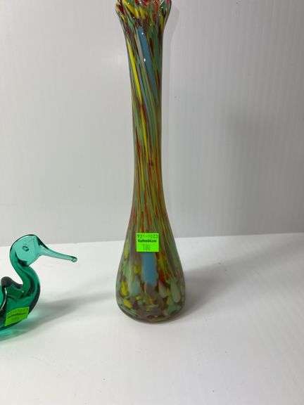 Decorative Vase, Basket, and Duck Bowl