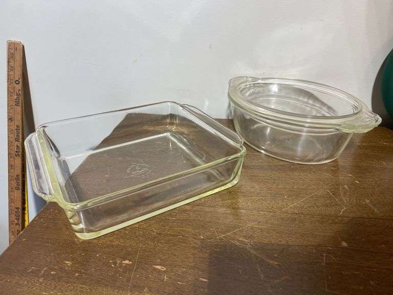 Pyrex and fire king baking dishes