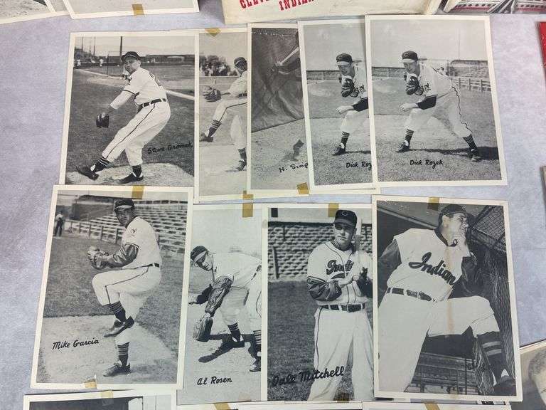Indians Picture Pack- Various Years 1948-1957 Excellent