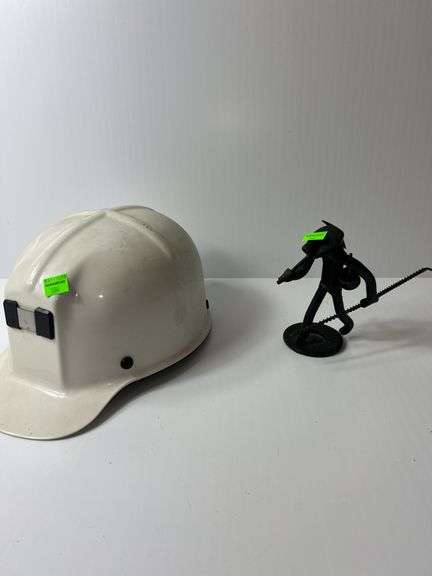 Coal Miner Safety Hat and Figurine