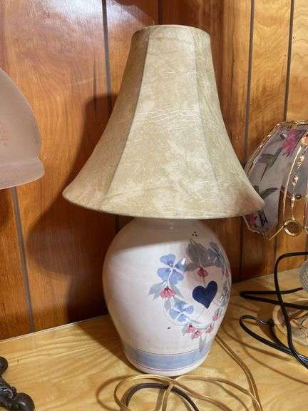 (4) table lamps & floor lamp