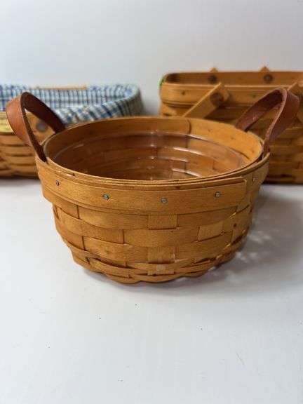 (3) Longaberger Woven Baskets