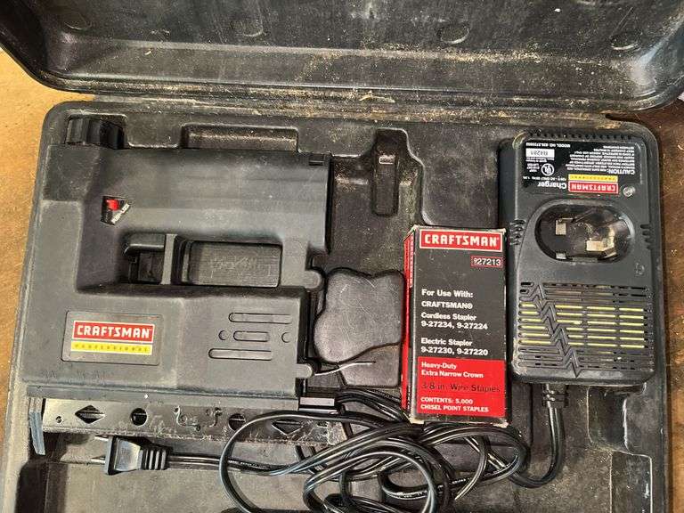 Craftsman Cordless Stapler w/ Carrying Case