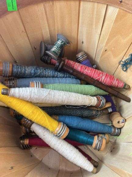Vintage Yarn Winder w/ Yarn