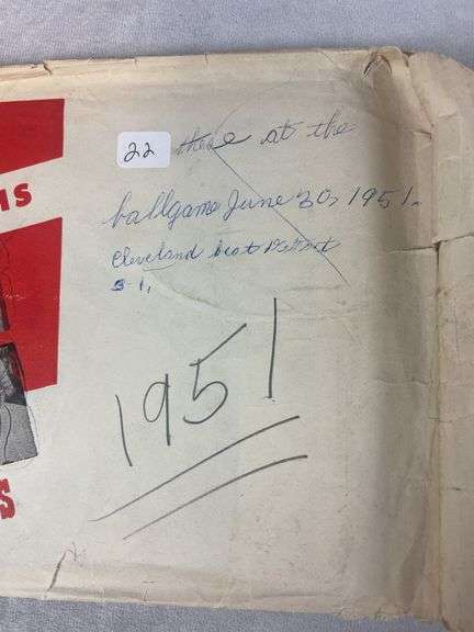 Indians Picture Pack- Various Years 1948-1957 Excellent