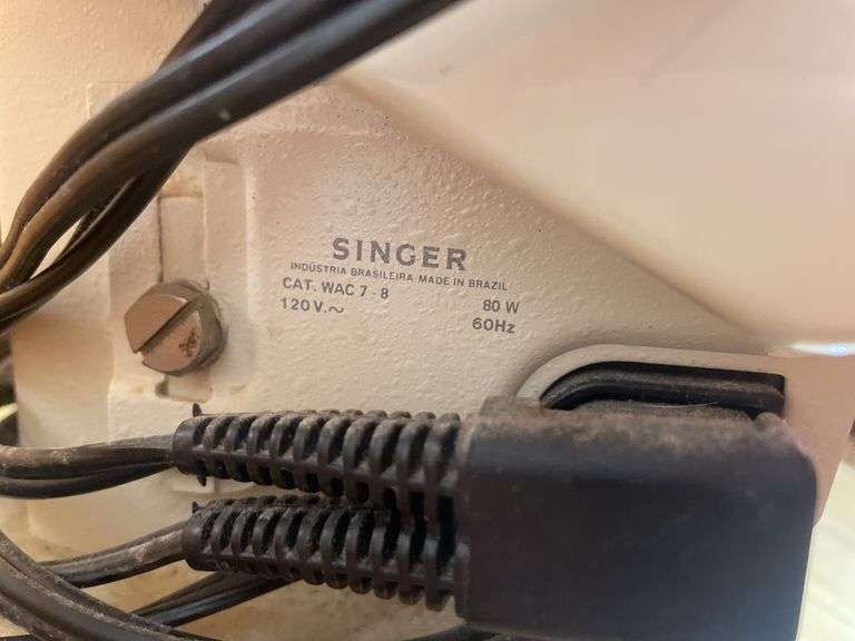 Singer sewing machine, sewing basket and tote with sewing, stitching, crocheting and more