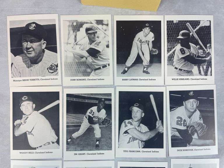 Indians Picture Pack- Various Years 1948-1957 Excellent