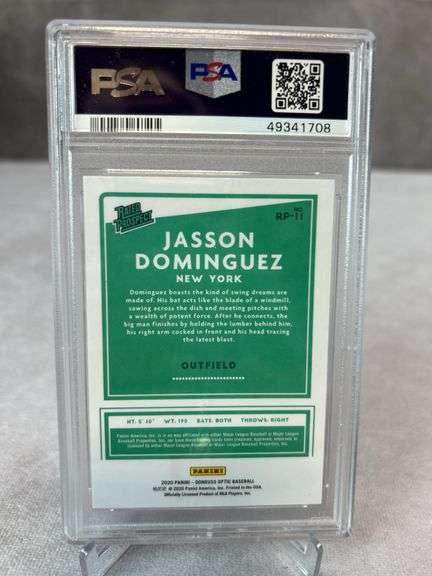 Bichette, Alvarez, Dominguez PSA 10 Rookie Card lot Prizm & Optic