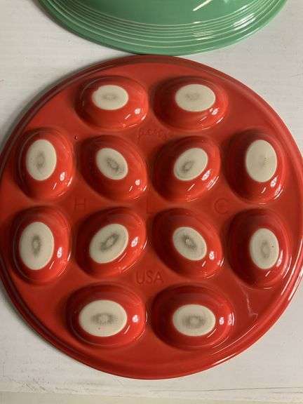 Fiesta Serving Bowl and Egg Holder