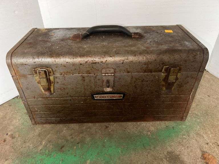 Craftsman Silver Metal Toolbox w/ Contents