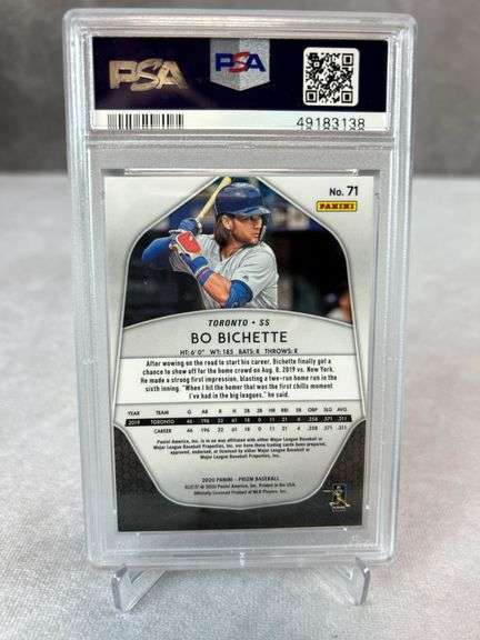 Bichette, Alvarez, Dominguez PSA 10 Rookie Card lot Prizm & Optic