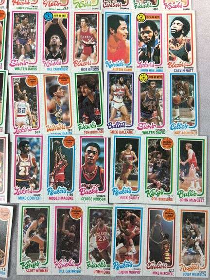 (90+) 1980-81 Topps Basketball Cards - Un-Perforated