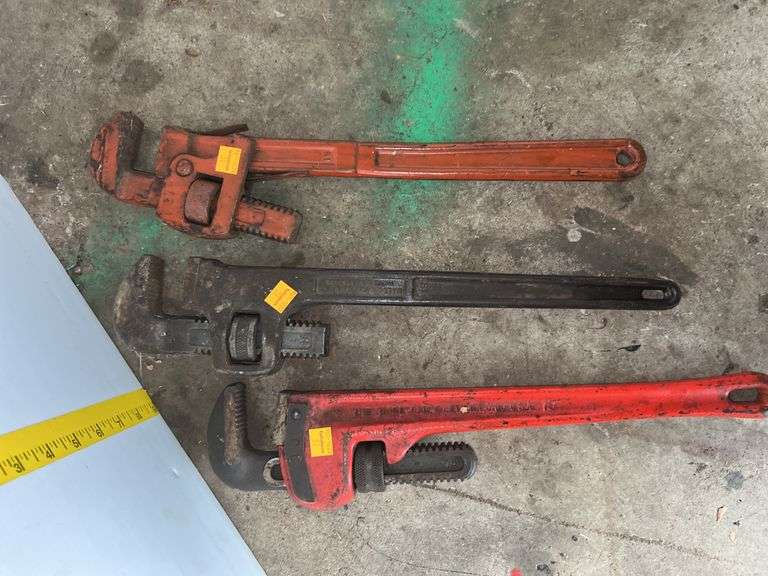 (3) 13” Pipe Wrenches