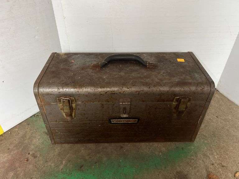 Craftsman Silver Metal Toolbox w/ Contents