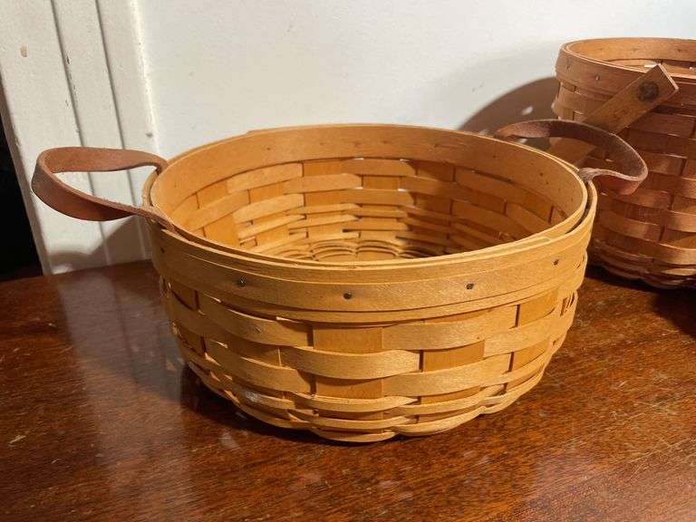(4) longaberger baskets