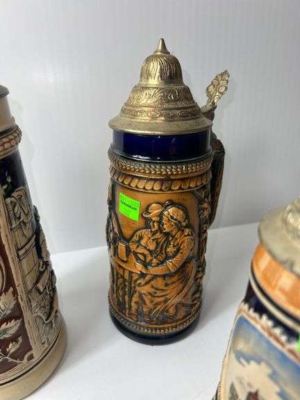 (4) Vintage Steins