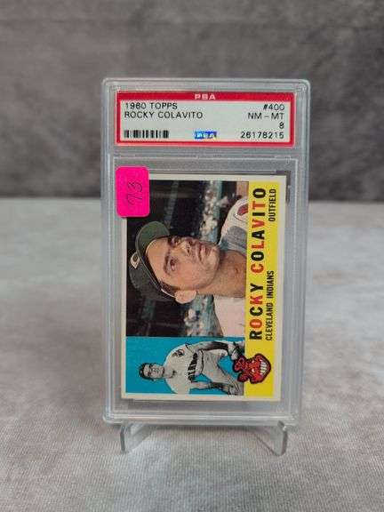 1960 Topps Rocky Colavito, PSA NM-MT 8