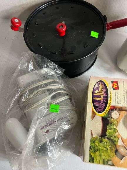 Electric Knife Sharpener, Mini Slicer, Chopper, Popcorn Popper, Steamer
