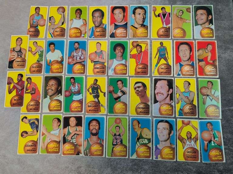 (38) 1970-71 Topps Basketball Minor Stars & Commons - Clean