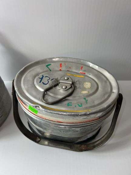 (2) Vintage Miner’s Lunch Pails