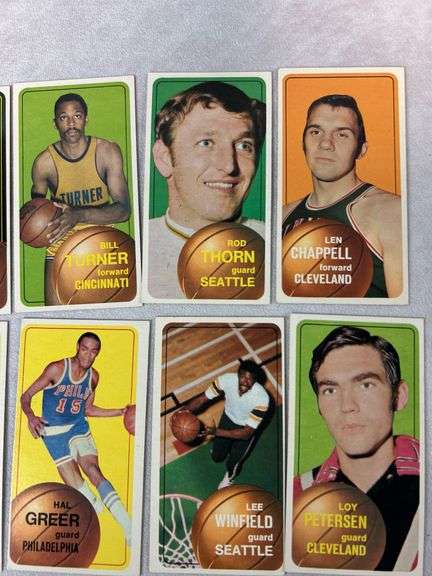 (15) 1970-71 Topps Basketball Minor Stars & Commons - Clean
