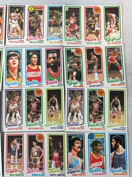 (90+) 1980-81 Topps Basketball Cards - Un-Perforated