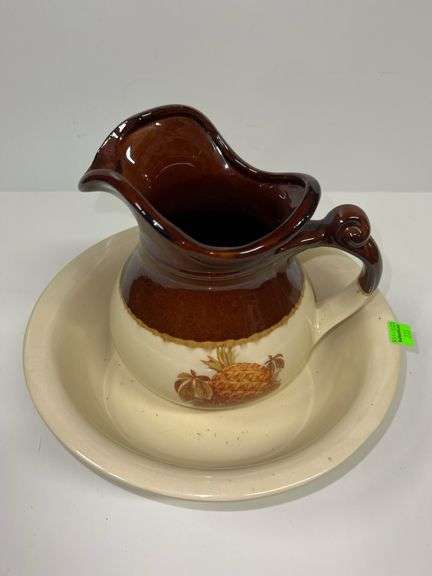 Vintage McCoy Pitcher and Basin