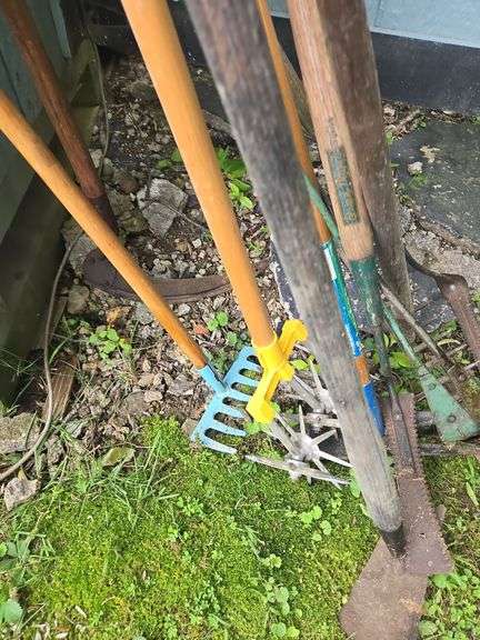 Assortment of Long Handle Gardening Tools