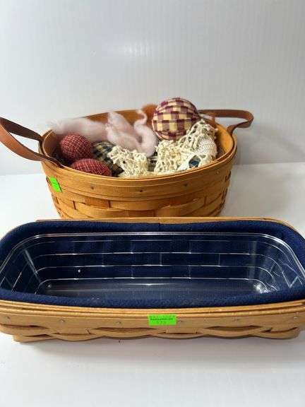 (2) Longaberger Woven Baskets