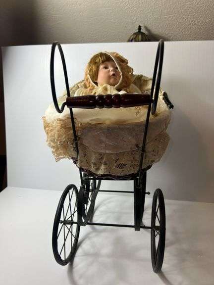 Vintage Baby Doll and Carriage