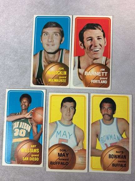 (15) 1970-71 Topps Basketball Minor Stars & Commons - Clean
