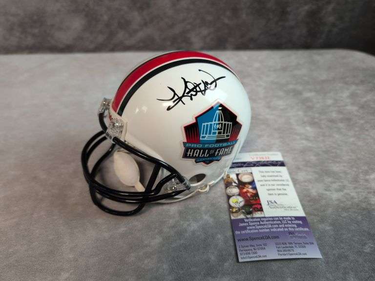 Kurt Warner Signed Hall of Fame Mini Helmet - JSA