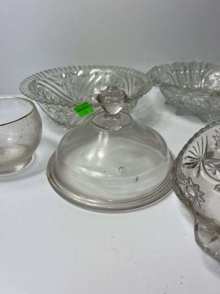 Assortment of Clear Glassware