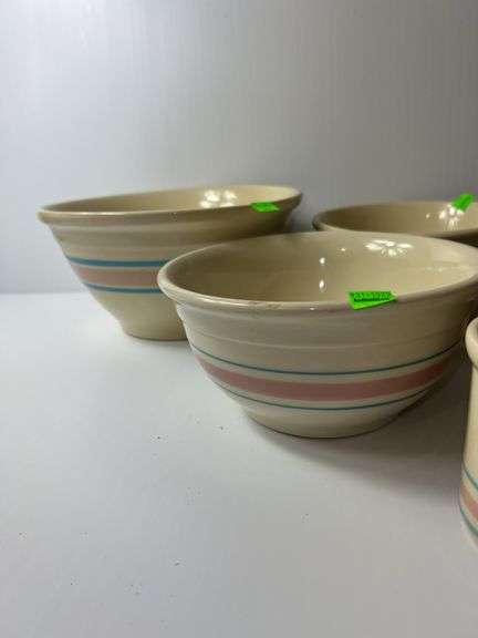 Vintage McCoy Ceramic Bowls and Coffee Cup