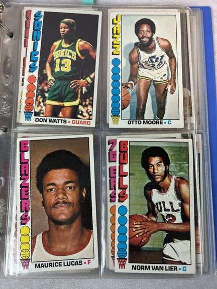 1976-77 Topps Basketball Near Complete Set