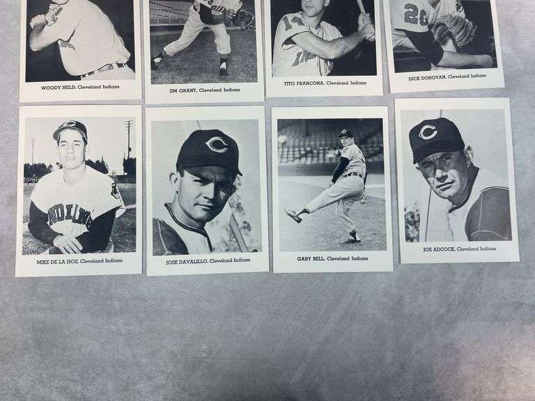 Indians Picture Pack- Various Years 1948-1957 Excellent