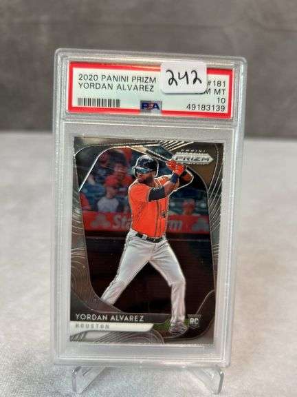 Bichette, Alvarez, Dominguez PSA 10 Rookie Card lot Prizm & Optic